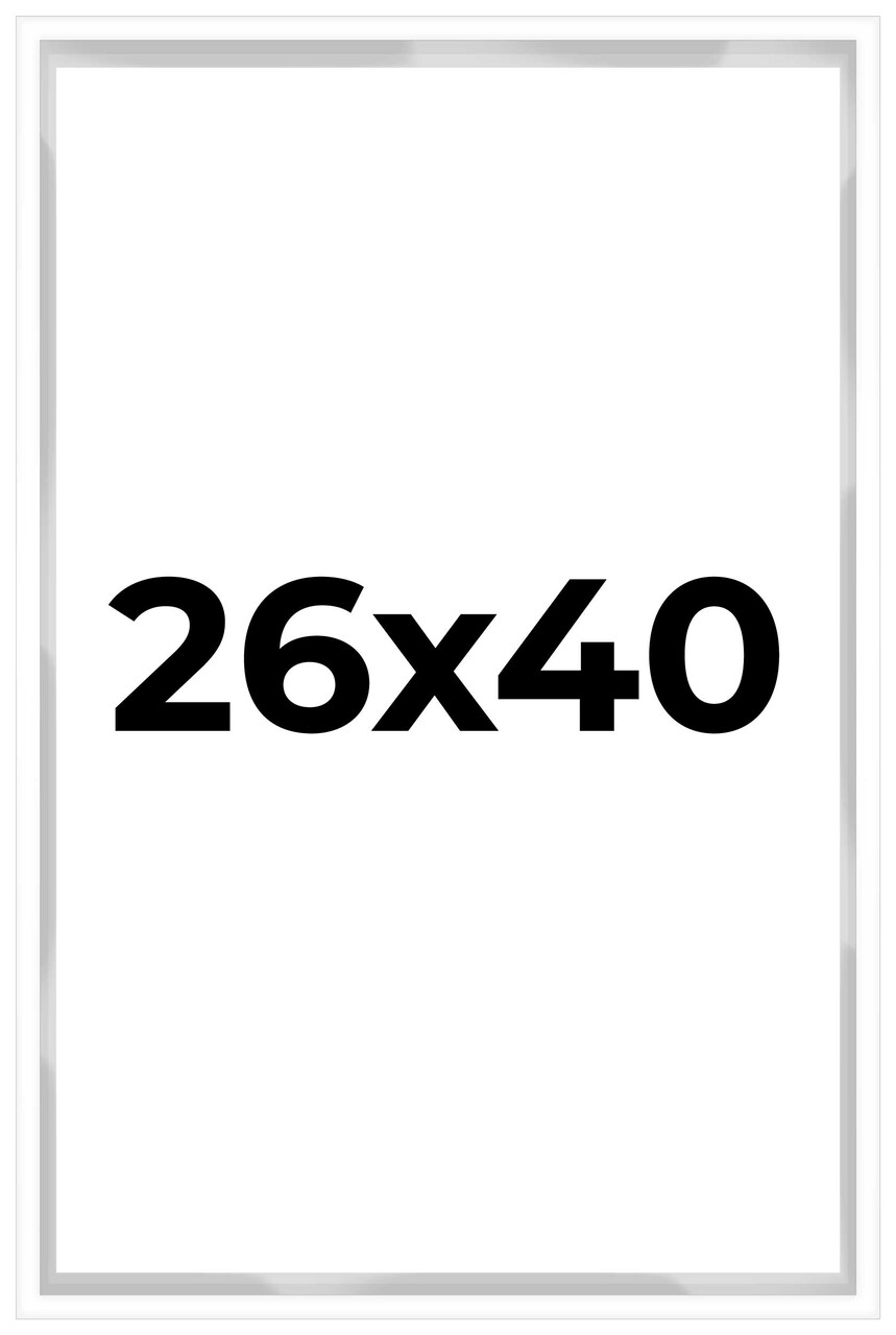 Shadow Box 3/4" Depth White Picture Frame - UV Acrylic, Backing, Hanging Hardware